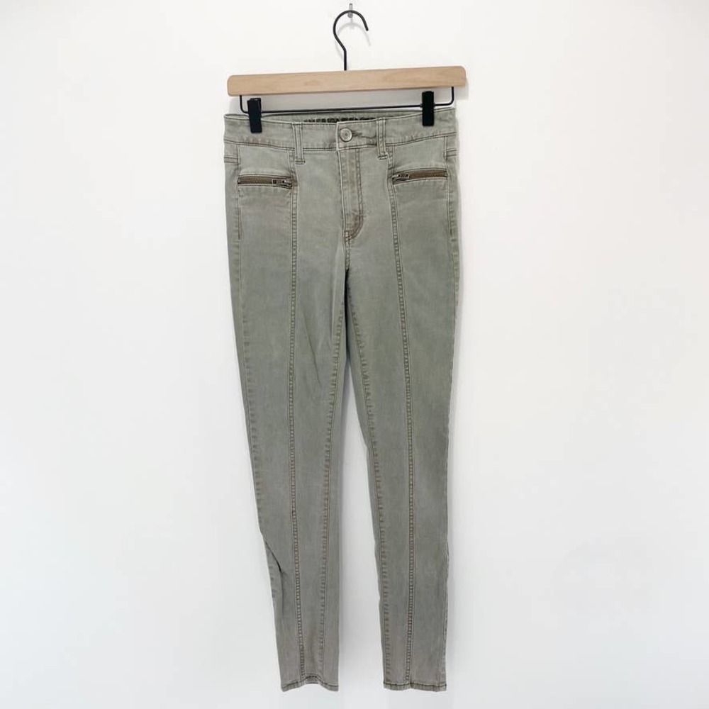 American Eagle Hi-Rise Jegging Moto Jeans